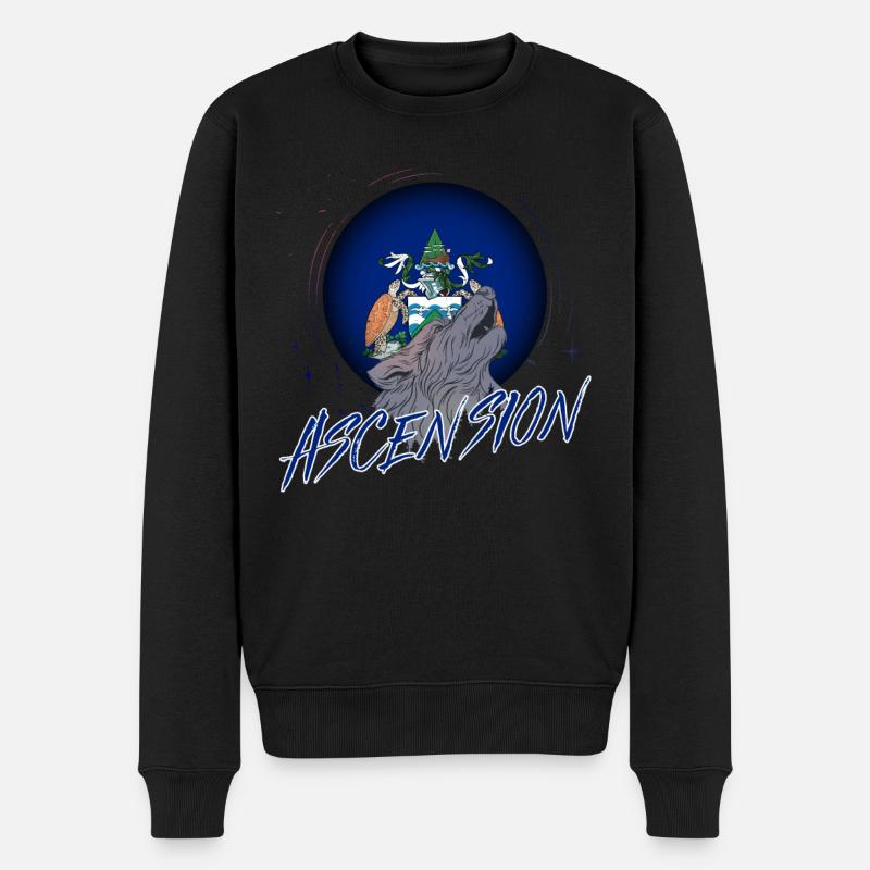 Ascension - Männer Premium Bio Pullover - Schwarz
