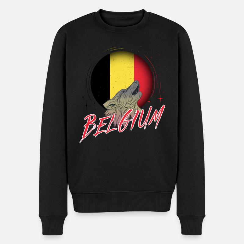 Belgique - Pull Premium bio Homme - noir