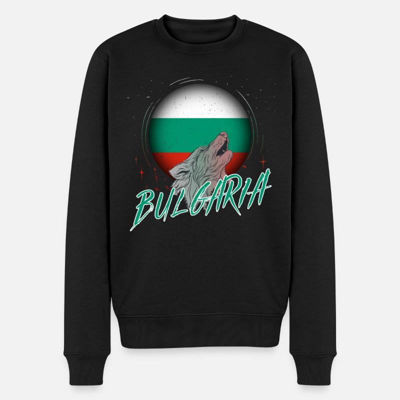 Bulgarie - Pull Premium bio Homme - noir