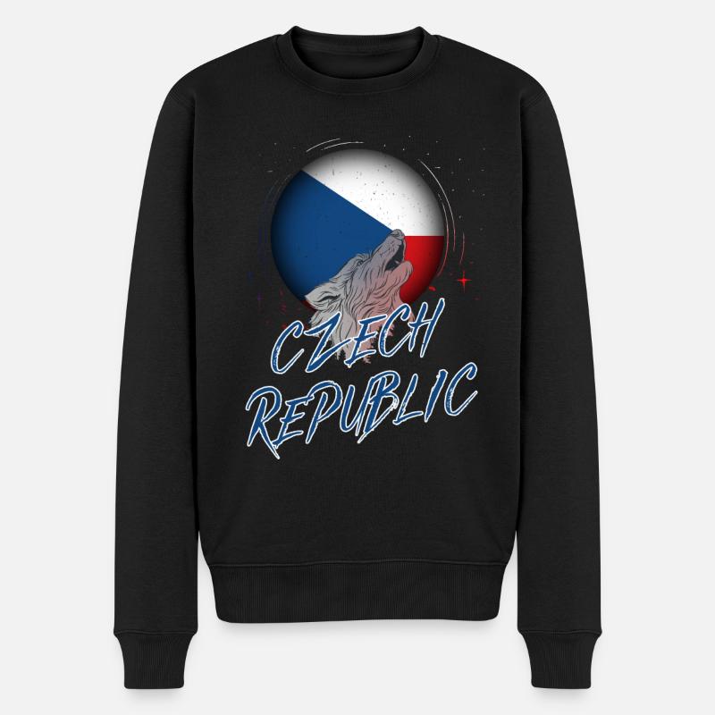 République tchèque - Pull Premium bio Homme - noir