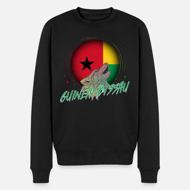 Guinée-Bissau - Pull Premium bio Homme - noir