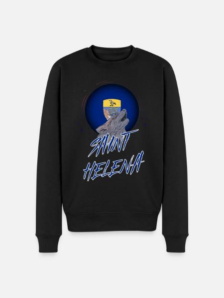 Saint Helena - Men's Premium Organic Jumper - black