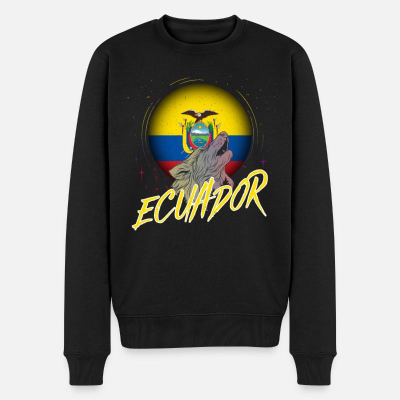 Équateur - Pull Premium bio Homme - noir