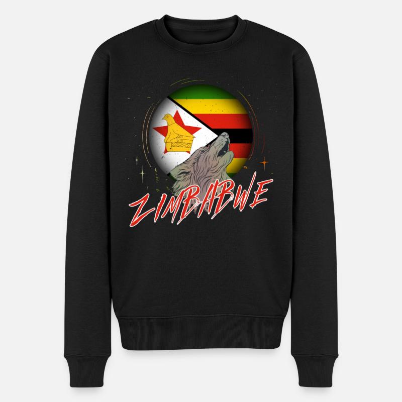 Zimbabwe - Pull Premium bio Homme - noir