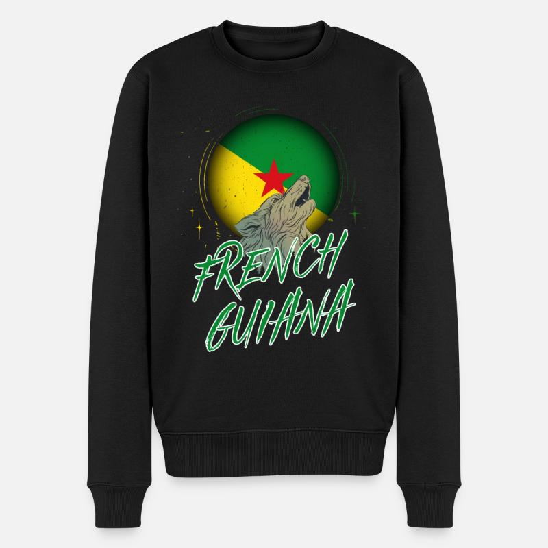 Guyane française - Pull Premium bio Homme - noir