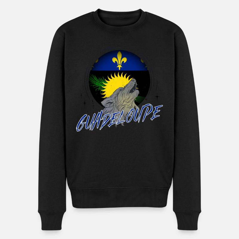 Guadeloupe - Pull Premium bio Homme - noir