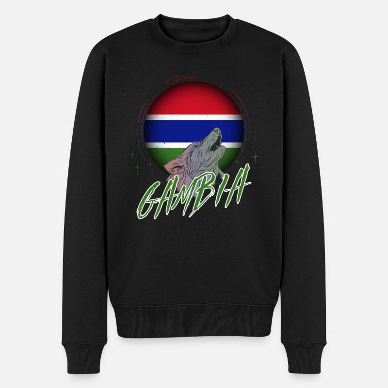 Gambie - Pull Premium bio Homme - noir