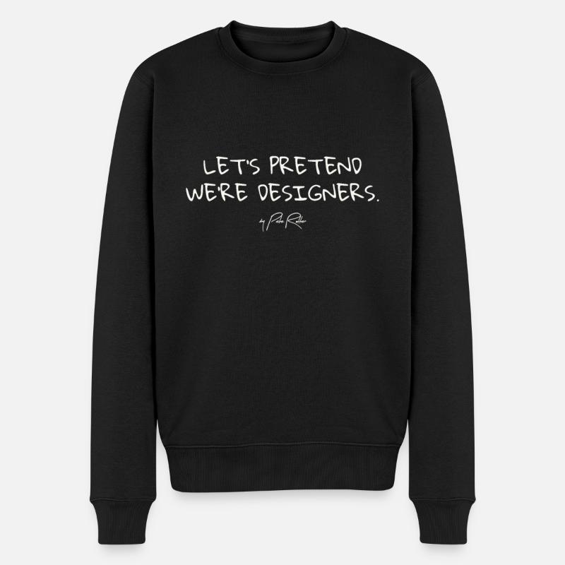 Faisons semblant d’être des designers - Pull Premium bio Homme - noir