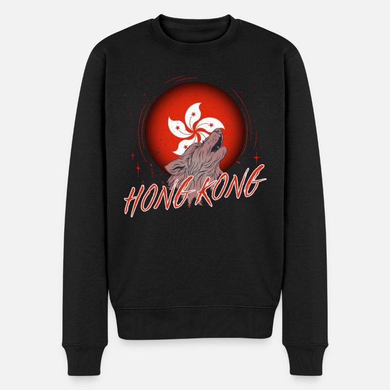 Hong Kong - Pull Premium bio Homme - noir