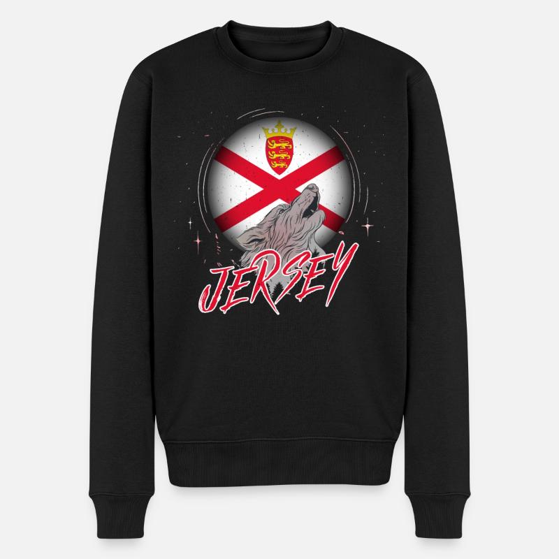 Jersey - Männer Premium Bio Pullover - Schwarz
