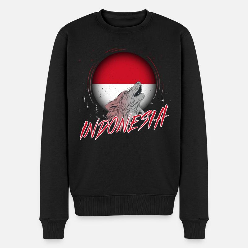 Indonésie - Pull Premium bio Homme - noir