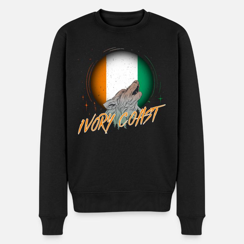 Côte d'Ivoire - Pull Premium bio Homme - noir