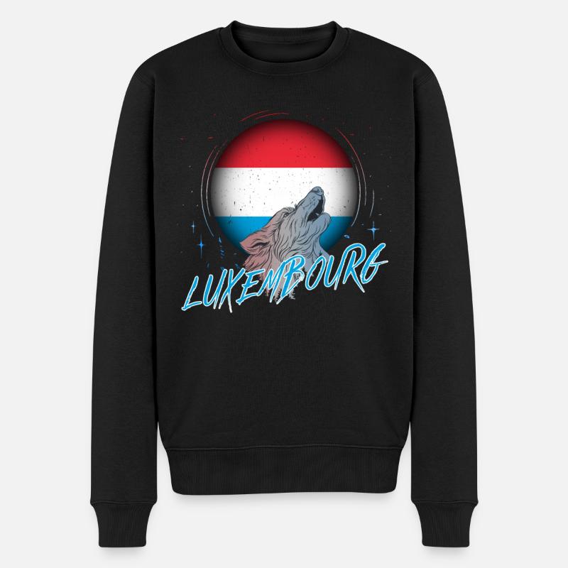 Luxembourg - Pull Premium bio Homme - noir