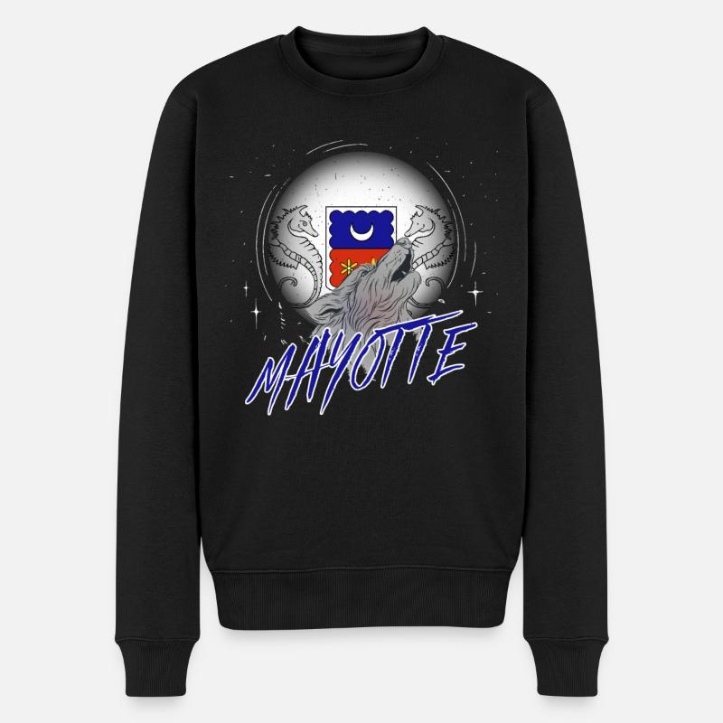 Mayotte - Pull Premium bio Homme - noir