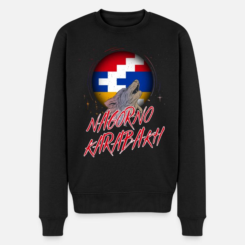 Bergkarabach - Männer Premium Bio Pullover - Schwarz