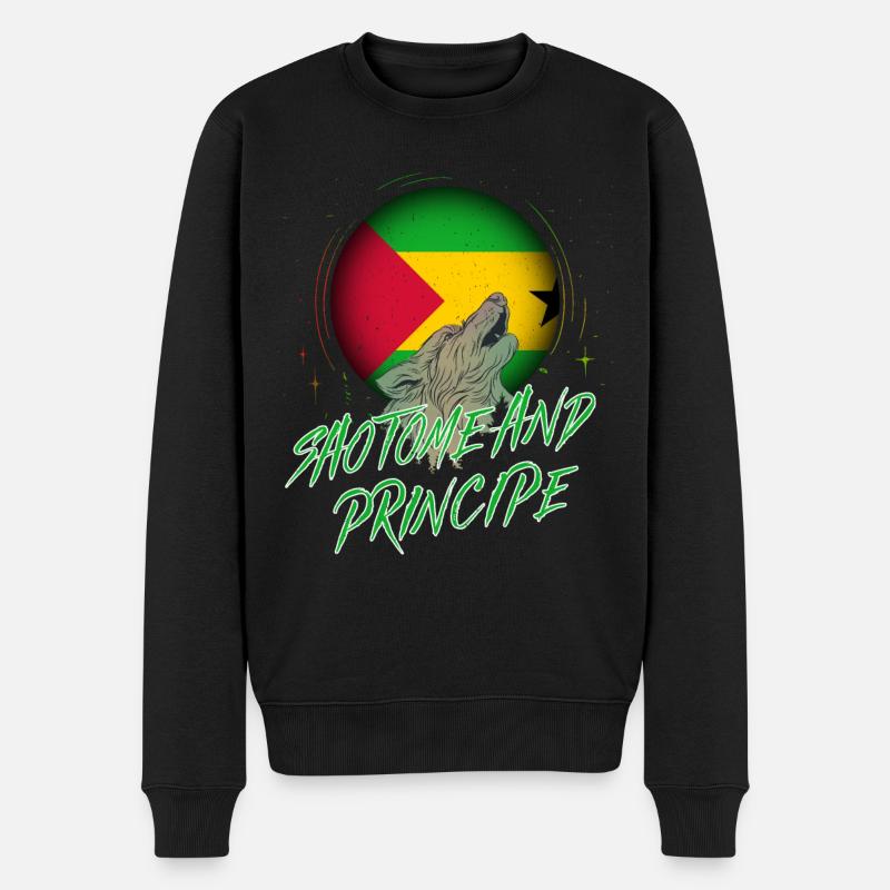 Sao Tomé et Principe - Pull Premium bio Homme - noir