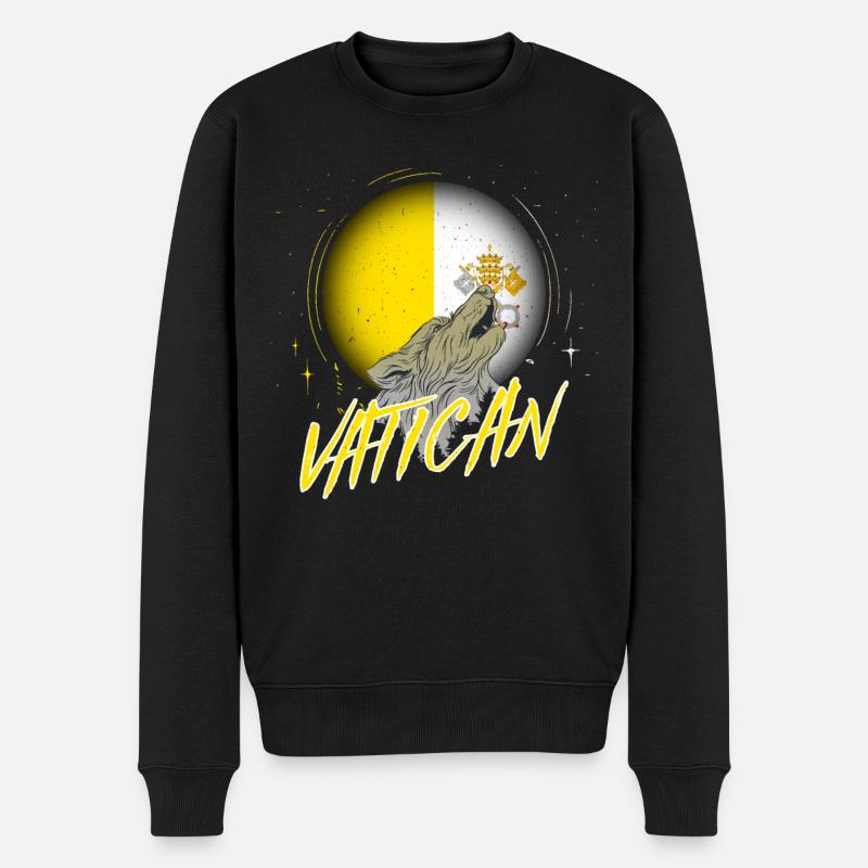 Vatican - Pull Premium bio Homme - noir