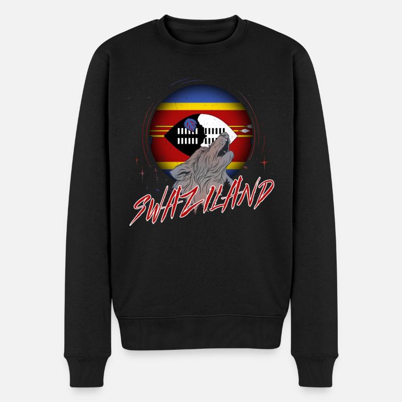 Swaziland - Pull Premium bio Homme - noir