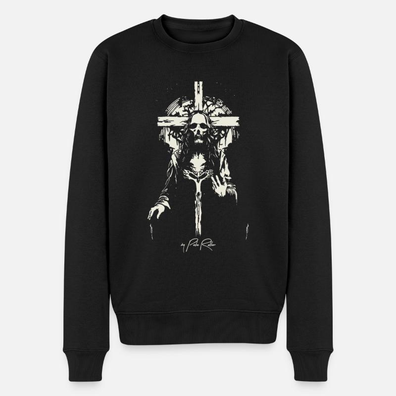 Le Saint Sauveur - Pull Premium bio Homme - noir