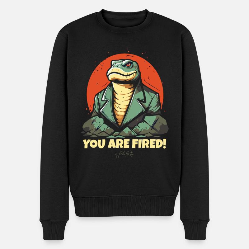 PDG Lizard, vous êtes viré - Pull Premium bio Homme - noir