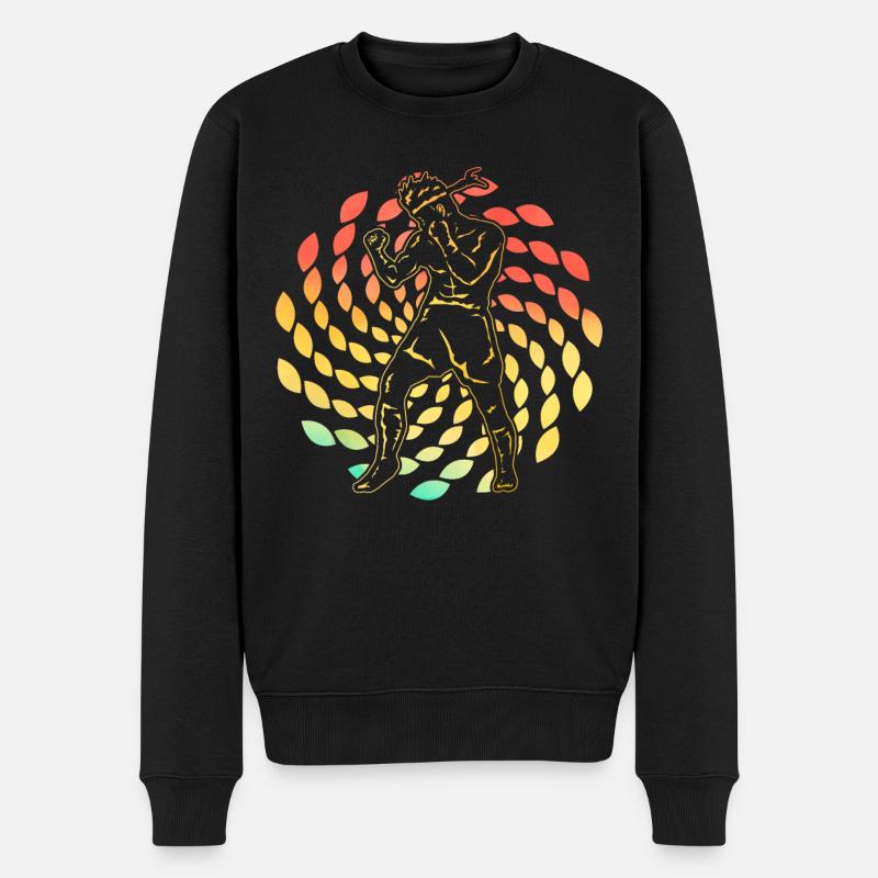Muay Thai - Männer Premium Bio Pullover - Schwarz