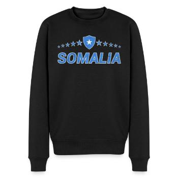 Somalia - Männer Premium Bio Pullover - Schwarz - Vorne - Nico (187cm)