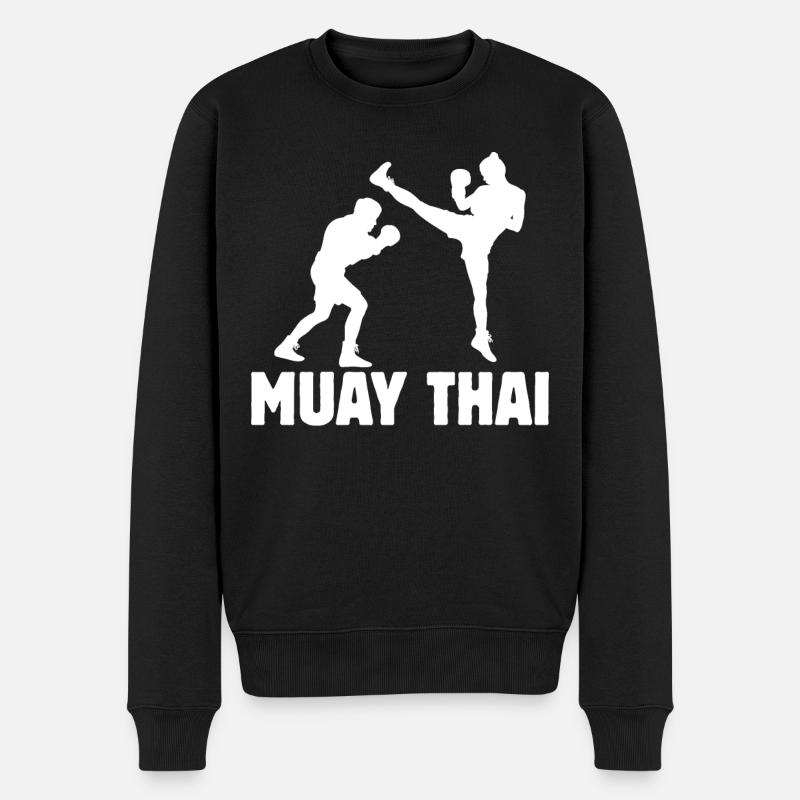 Muay Thaï - Pull Premium bio Homme - noir