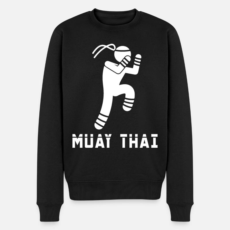 Muay Thaï - Pull Premium bio Homme - noir
