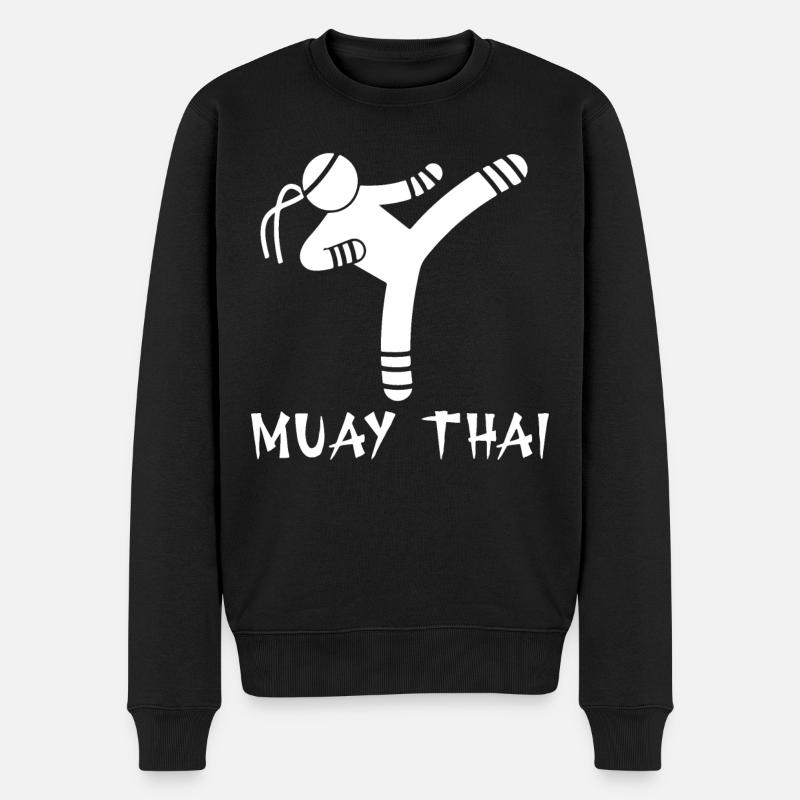 Muay Thaï - Pull Premium bio Homme - noir