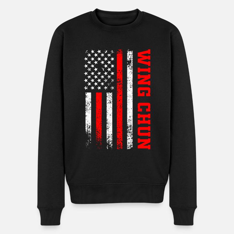 Wing Chun - Pull Premium bio Homme - noir