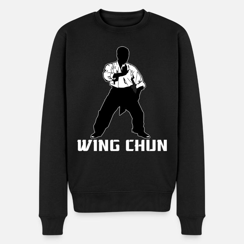 Wing Chun - Pull Premium bio Homme - noir