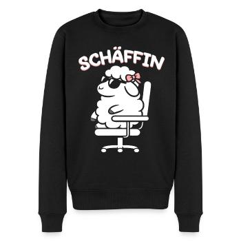 Chef Chefin Schaf Geschenk Schäfin Spruch - Männer Premium Bio Pullover - Schwarz - Vorne - Nico (187cm)