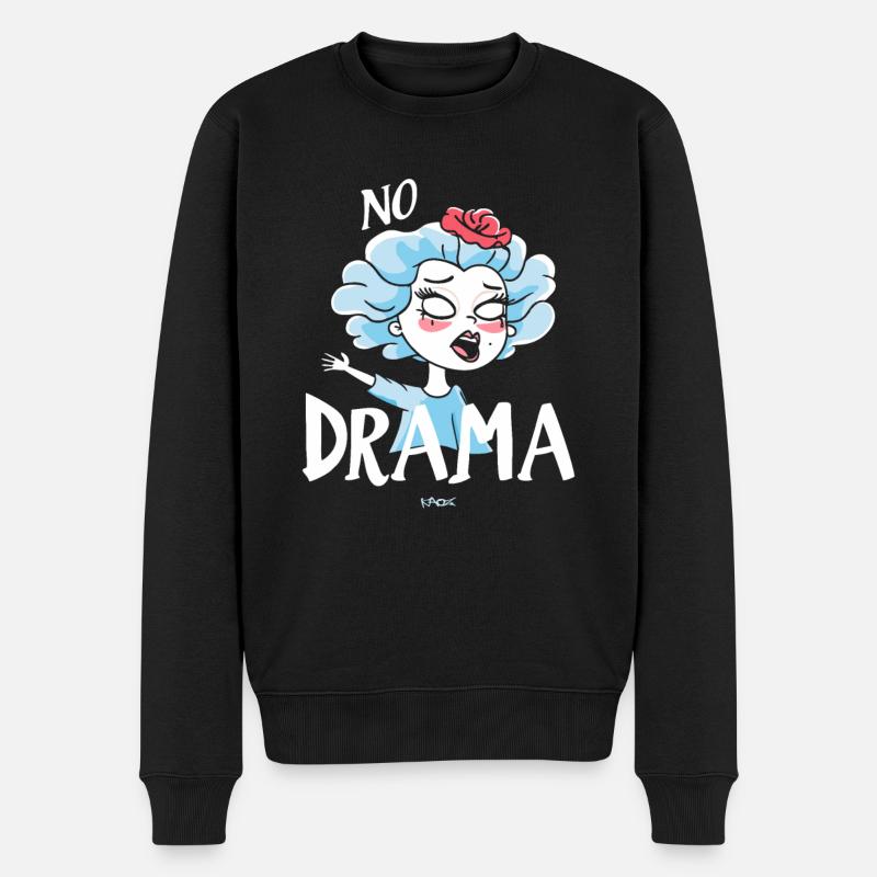 Reine sans drame - Pull Premium bio Homme - noir