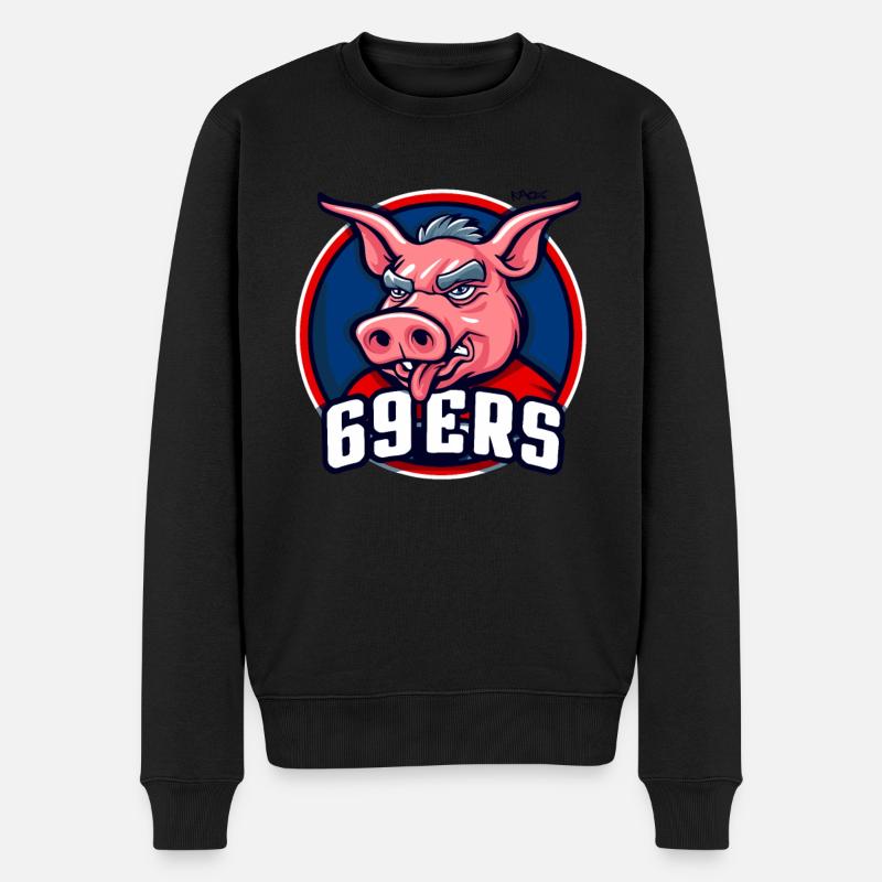 69ers : Cochon sans vergogne - Pull Premium bio Homme - noir