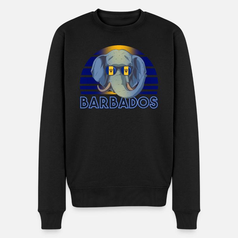 Barbados - Männer Premium Bio Pullover - Schwarz