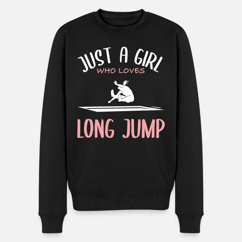 Saut en longueur amour - Pull Premium bio Homme - noir