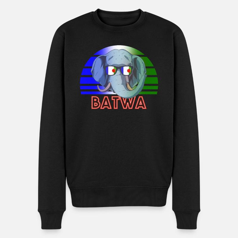 Batwa - Pull Premium bio Homme - noir