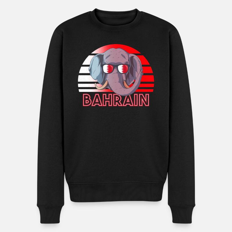 Bahrain - Männer Premium Bio Pullover - Schwarz