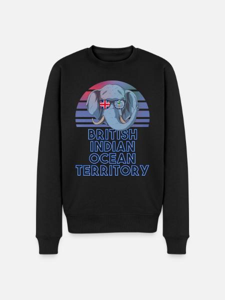 British Indian Ocean Territory - Men's Premium Organic Jumper - black