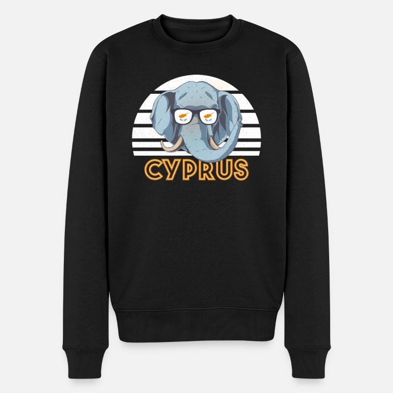 Zypern - Männer Premium Bio Pullover - Schwarz
