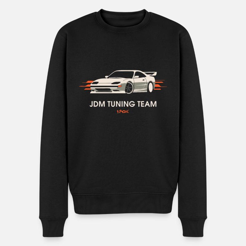 JDM Tuning Team - Männer Premium Bio Pullover - Schwarz