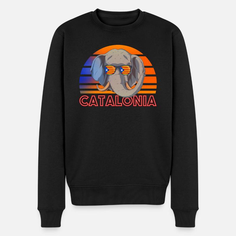 Catalogne - Pull Premium bio Homme - noir