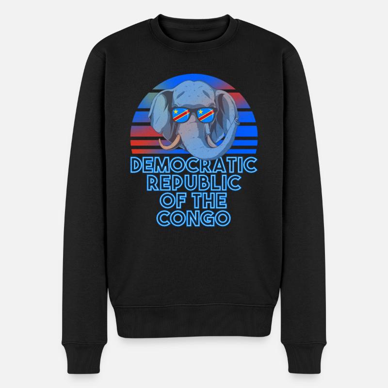 République démocratique du Congo - Pull Premium bio Homme - noir