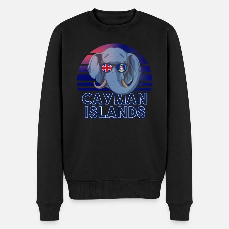 Îles Caïmans - Pull Premium bio Homme - noir