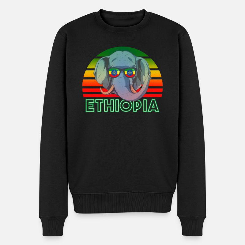 Éthiopie - Pull Premium bio Homme - noir