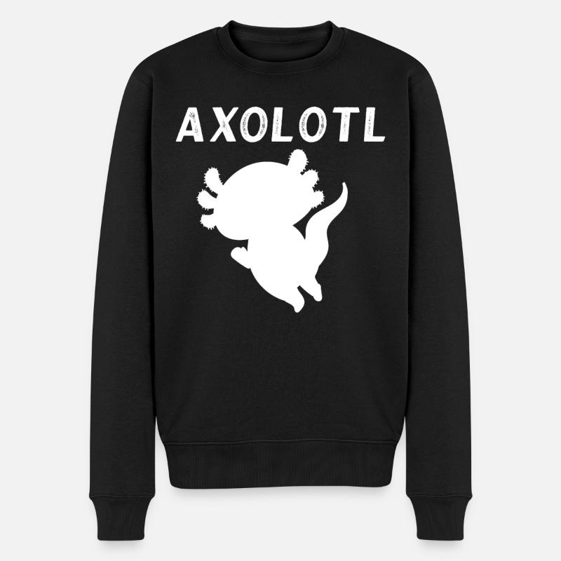 Axolotl - Pull Premium bio Homme - noir