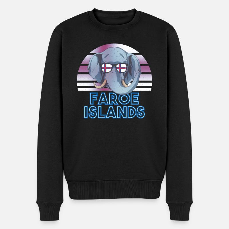 Îles Féroé - Pull Premium bio Homme - noir