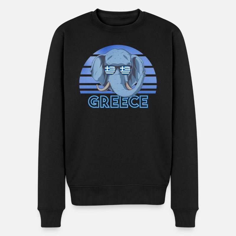 Grèce - Pull Premium bio Homme - noir