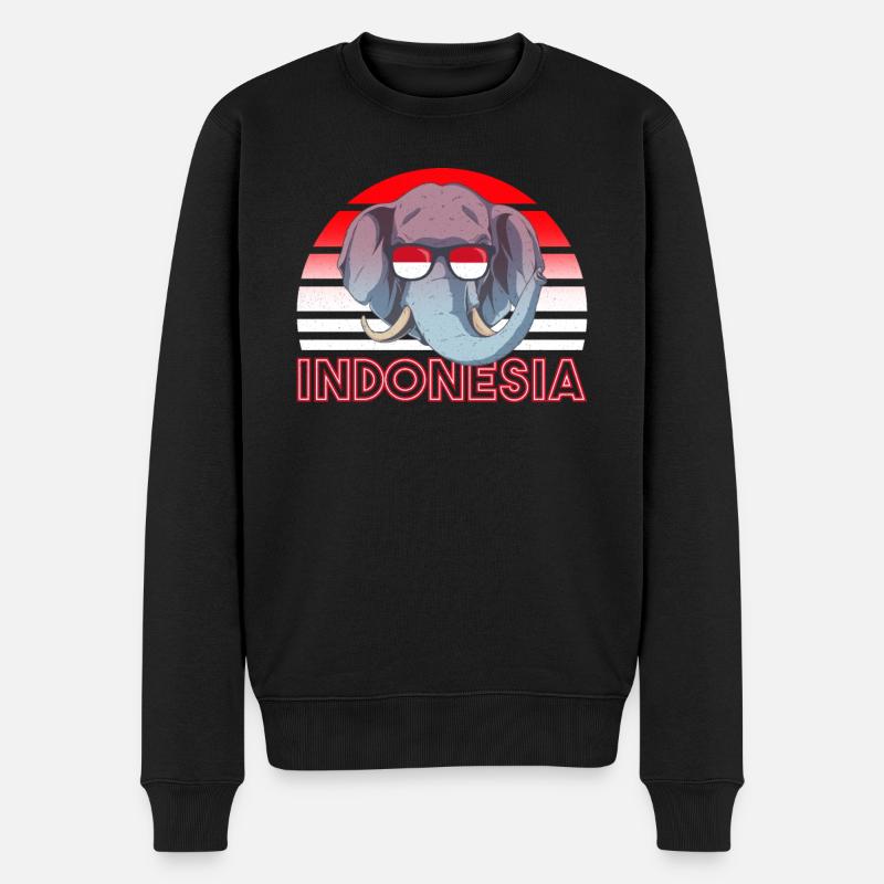 Indonésie - Pull Premium bio Homme - noir