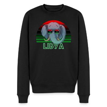 Libyen - Männer Premium Bio Pullover - Schwarz - Vorne - Nico (187cm)